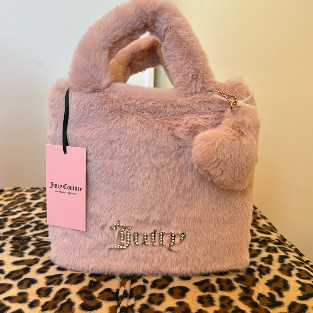 Brand new Fluffy mini tote by Juicy couture